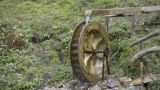 Mountain water mill