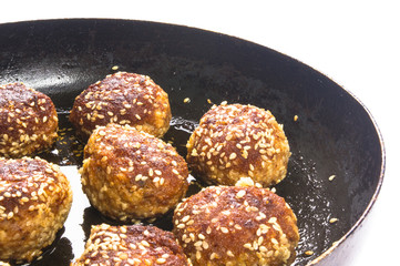 fried meat meatball