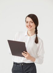 Businesswoman with a phone