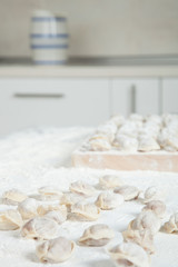 Meat dumplings on the table