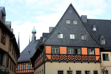 Fototapeta na wymiar Wernigeroder Rathaus, Rückseite