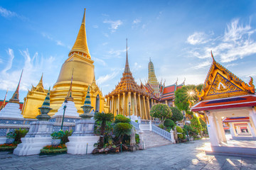 Wat Phra Kaew Ancient temple in bangkok Thailand