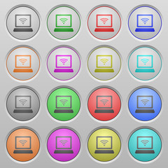 Wireless computer plastic sunk buttons