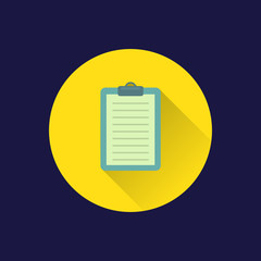 Flat document case icon