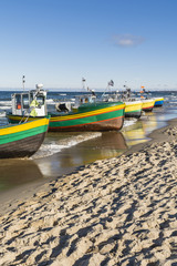 Fototapeta premium Port on the beach.