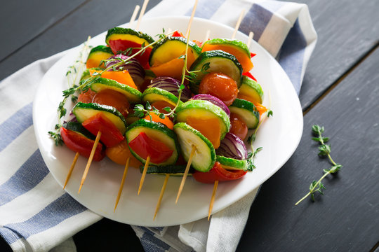 Vegetable skewers