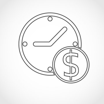 Time is money  - vector illustration.