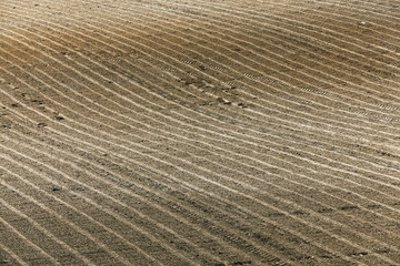 plowed agricultural field  
