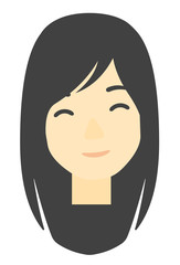 Smiling happy woman.