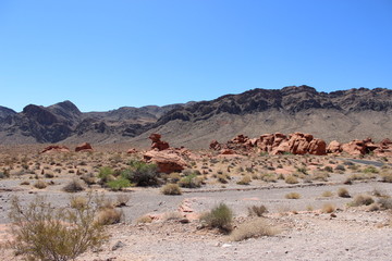 Desert view in Valley of Fire, Nevada