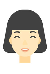 Cheerful woman experiencing euphoria.