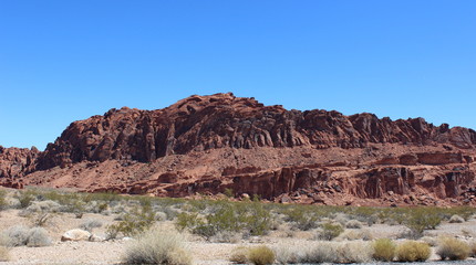 Desert view in Valley of Fire, Nevada