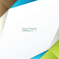 Template Design Brown, white, blue, green