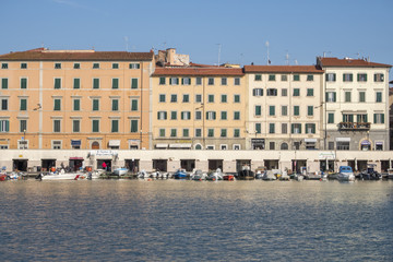 Livorno vista dal porto mediceo.