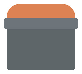 Bedside brown chair.