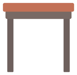 Fototapeta premium Brown wood coffee table.