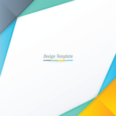 Template Design  Yellow, blue, green
