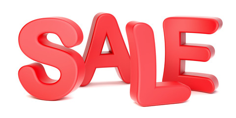 Sale red text 
