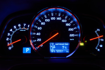 Car instrument panel
