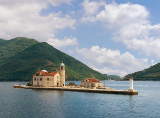Fototapeta na wymiar Montenegro, Bay of Kotor. Island of Our Lady of The Rocks