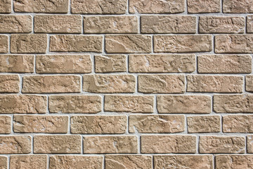 Brown brick wall background.