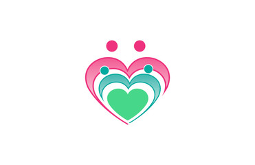 heart people family logo