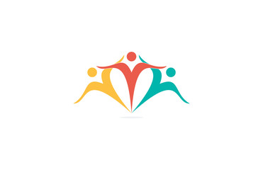 people team partner business logo