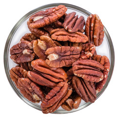 Pecan Nuts isolated on white