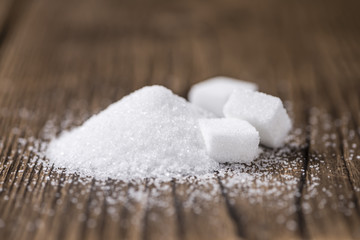 Fototapeta na wymiar Portion of white Sugar