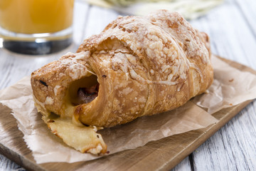 Fresh baked Ham and Cheese Croissant