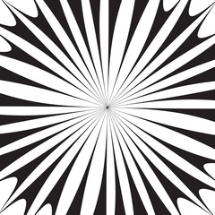 Black and White Abstract Psychedelic Art Background. Vector Illu