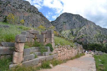 Fototapeta na wymiar Delphi - ancient oracle in Greece