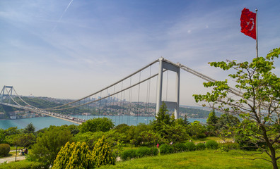 Istanbul view from Otagtepe, Beykoz, European side view from the Anatolian side