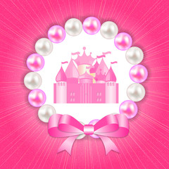 Little Princess Background Vector Illustration