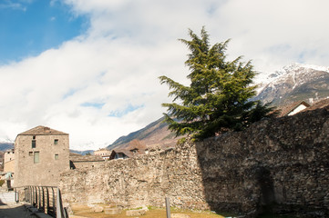 Roman theater, Aosta, Valle d'Aosta, Italia