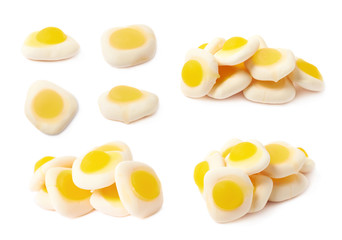 Scrambled egg shaped candy