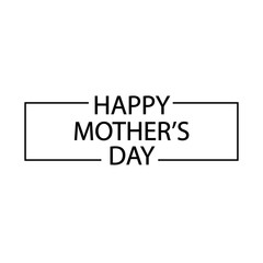 Happy Mother's Day on a gray background