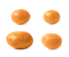 Chocolate peanut candy isolated