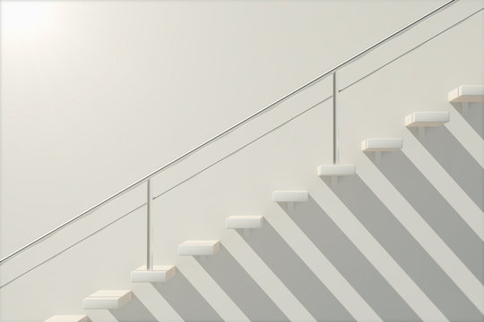 White stairs side