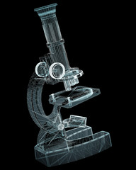 Scientific microscope. medicine