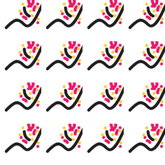 Seamless vector geometric pattern