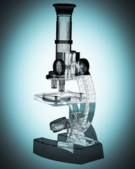 Scientific microscope. medicine