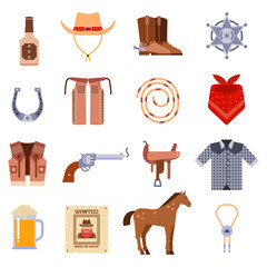 Vintage American old western designs sign and graphics cowboy vector icons. 