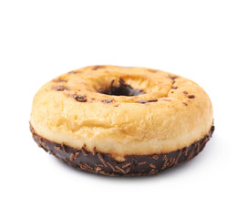 Chocolate donut isolated