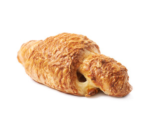 Cheese croissant isolated