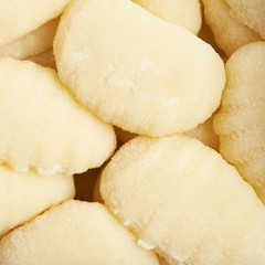 Surface covered with gnocchi