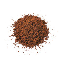 Pile of instant coffee grains