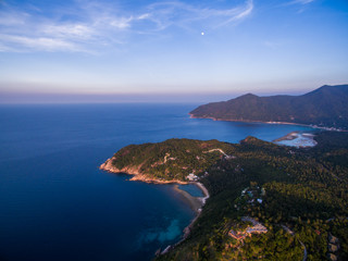 Aerial view of Koh Phangan, Thailand