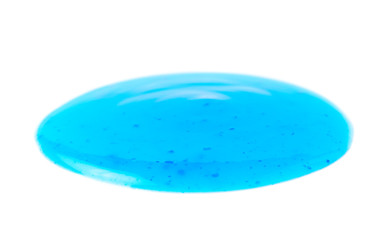 Round spill stain of sauce isolated