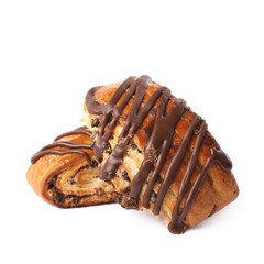 Roll bun pastry isolated